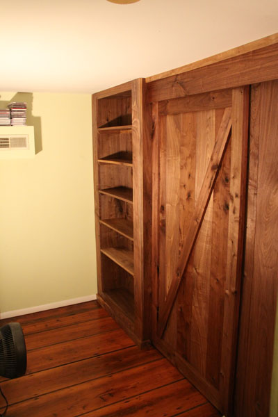 Walnut Wall and Bookcase
